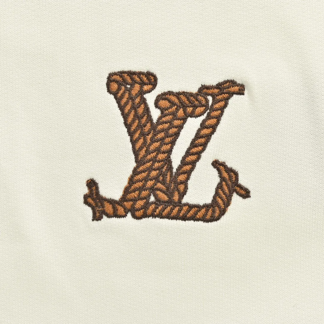 Louis Vuitton/Louis Vuitton 24Fw Western denim heavy embroidered round neck sweatshirt
